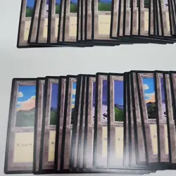 Lot of 81 Magic The Gathering MTG - Ice Age - Plains Land Cards with Box NM/M - Image 3