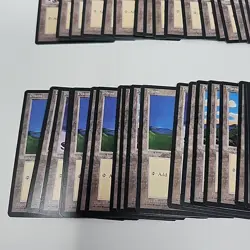 Lot of 81 Magic The Gathering MTG - Ice Age - Plains Land Cards with Box NM/M - Image 4