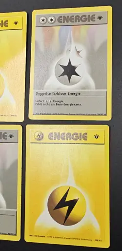 1999 Pokemon 1ST EDITION GERMAN Base Set ENERGY Cards & Trainer Lot Of 5 WotC MP - Image 2