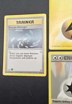 1999 Pokemon 1ST EDITION GERMAN Base Set ENERGY Cards & Trainer Lot Of 5 WotC MP - Image 4