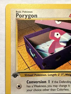 Porygon 48/82 1st Edition - Team Rocket Set 2000 Pokemon TCG Vintage Card NM - Image 3