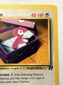 Porygon 48/82 1st Edition - Team Rocket Set 2000 Pokemon TCG Vintage Card NM - Image 4