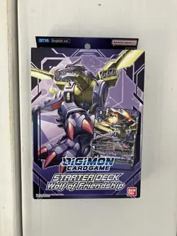 Digimon Card Game - Starter Deck Wolf of Friendship ST-16. New & Sealed - Image 1