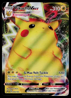 Pokemon Card Vivid Voltage Pikachu VMAX 044/185 Ultra Rare Full Art - Image 1