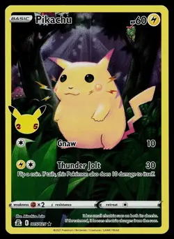 Pokemon Card Celebrations Pikachu 005/025 Rare Holo - Image 1