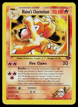 Pokemon Card Gym Challenge Blaine's Charmeleon 31/132 Uncommon - Image 1