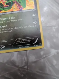 Rayquaza Pokemon Dragon Vault Holo Rare 11/20 NM - Image 3