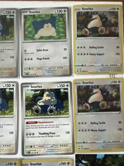 Assorted Pokemon Snorlax Art Lot 14 Cards NM Pokemon Go Holo, Coins, Tin - Image 4