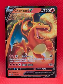 CHARIZARD V 018/159 HOLO V RARE CROWN ZENITH POKEMON NM/M CHARIZARD V - Image 1