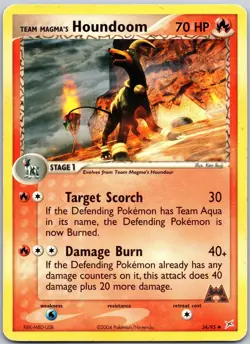 Team Magma's Houndoom 34/95 Uncommon Team Magma vs Team Aqua MP - Image 1