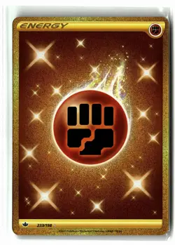 Fighting Energy ⭐ 233/198 Holo Secret Rare Chilling Reign 2021 Pokemon NM - Image 1