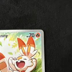 Pokemon TCG Scorbunny Me: Ascended Heroes 225/217 Full Art Holo IR 70 HP - Image 3