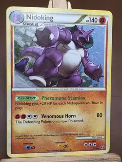 SWIRL MP Nidoking 6/102 Triumphant Cosmo Holo Pokemon TCG - Image 1