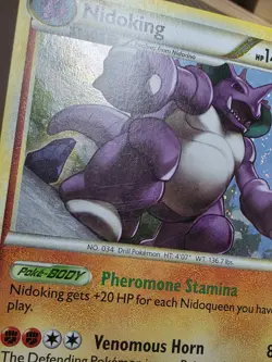 SWIRL MP Nidoking 6/102 Triumphant Cosmo Holo Pokemon TCG - Image 2