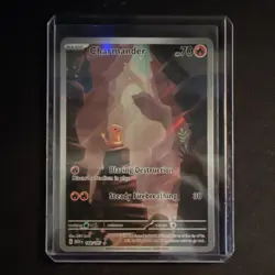 Pokemon Charmander 168/165 Sv: Scarlet & Violet 151 Illus Rare Full Art Holo - Image 1