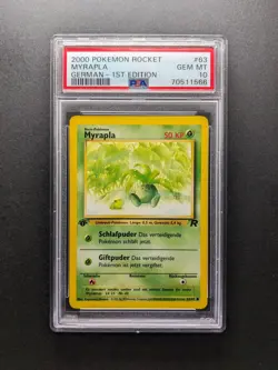 PSA 10 - POP 14 - 2000 Pokemon MYRAPLA - 1. Edition - 63/82 - Team Rocket DE - Image 1