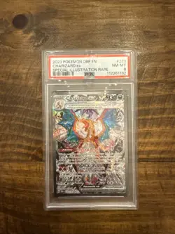 Pokemon TCG Charizard EX Obsidian Flames PSA 8 - Image 1