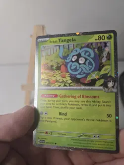2026 Pokemon TCG Ascended Heroes Erika’s Tangela Cosmos Holo🌀 Swirl 007/217 - Image 2