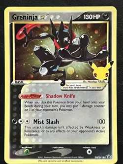 Pokemon Greninja Gold Star Promo - SWSH144 NM4 - Image 1
