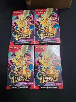 Pokemon TCG Ascended Heroes Booster Bundle Sealed New (4 Boxes) - Image 1