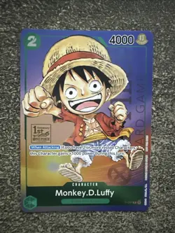 CARTE ONE PIECE - P - P-037 MONKEY D LUFFY 1ST ANNIVERSARY - Image 1
