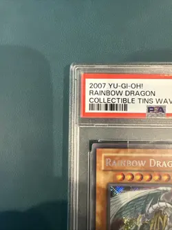 Yugioh Cards Rainbow Dragon Secret Rare CT04 PSA 9 - Image 2