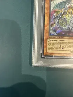 Yugioh Cards Rainbow Dragon Secret Rare CT04 PSA 9 - Image 3