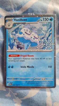 Vanilluxe 045/182 2024 Holiday Stamp Sealed Pokemon paradox rift promo - Image 1