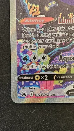 The Pokemon Company Lumineon V GG39/GG70 Crown Zenith Full Art Holo Ultra Rare … - Image 3