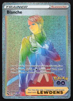 Blanche - 082/078 - Rainbow - Hyper Rare Trainer - Pokemon Go - Pokemon Card - 1 - Image 1