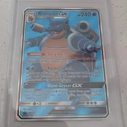 Pokemon Blastoise GX SM Black Star Promo Full Art Holo PSA 9 SM189 2019 English - Image 3