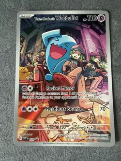 Pokemon TCG Team Rockets Wobbuffet 203 Destined Rivals Black Star Promo - Image 1