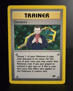 Pokemon TCG - GIOVANNI - 104/132 - RARE - UNLIMITED - GYM CHALLENGE (2000) - NM - Image 1