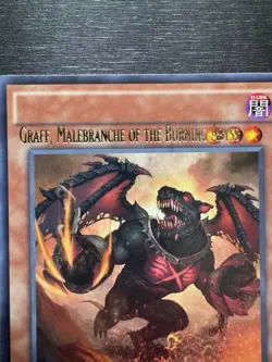 YuGiOh! Graff, Malebranche Of The Burning Abyss - Error Misprint Name Shift NM - Image 3