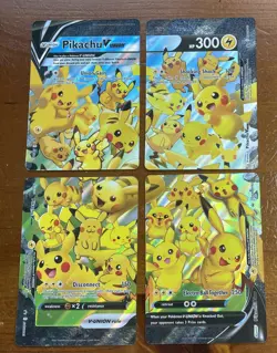 Pokemon Pikachu V-Union Set of 4 SWSH139-SWSH142 NM/M - Image 1