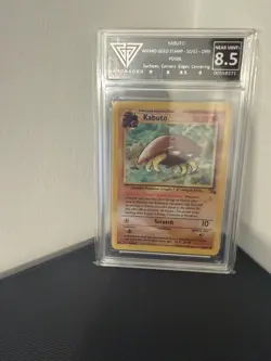 POKEMON PROMO WOTC W STAMPED KABUTO Fossil TCG wizard gold RARE GRAIL - Image 1