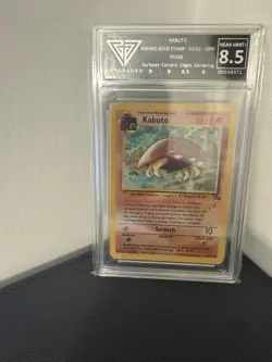 POKEMON PROMO WOTC W STAMPED KABUTO Fossil TCG wizard gold RARE GRAIL - Image 2