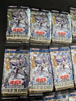 Yu-Gi-Oh Power of the Elements – Lotto 14 Bustine Jap Sigillate – Originali - Image 2