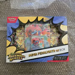Pokemon Ascended Heroes Mega Feraligatr EX Box Factory Sealed (In Hand) - Image 1