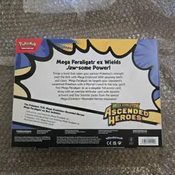 Pokemon Ascended Heroes Mega Feraligatr EX Box Factory Sealed (In Hand) - Image 2