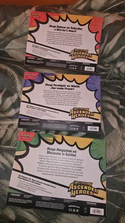 Pokemon TCG - Ascended Heroes Mega Feraligatr, Meganium, Emboar ex box sealed - Image 2