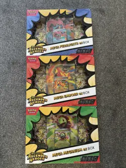 Pokemon TCG: Ascended Heroes Mega Feraligatr , Meganium , Emboar Ex Box. Sealed - Image 1