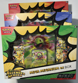 Pokemon TCG Ascended Heroes Mega Feraligatr Meganium Emboar EX Box Bundle Sealed - Image 1