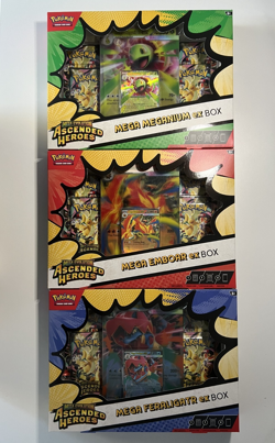 Pokemon TCG Ascended Heroes Mega Feraligatr Meganium Emboar EX Box Bundle Sealed - Image 2