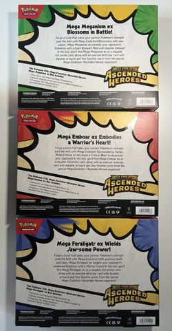 Pokemon TCG Ascended Heroes Mega Feraligatr Meganium Emboar EX Box Bundle Sealed - Image 3