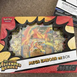 Pokemon TCG Ascended Heroes Mega Feraligatr Meganium Emboar EX Box Bundle Sealed - Image 3