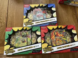 Pokemon TCG Ascended Heroes Mega Feraligatr Meganium Emboar ex Box Bundle Sealed - Image 1