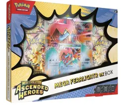 Pokemon TCG: Mega Evolution Ascended Heroes - Mega Feraligatr ex Box - Image 1