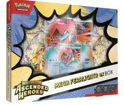 Pokemon TCG: Mega Evolution Ascended Heroes - Mega Feraligatr ex Box - Image 1