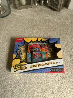 Pokemon TCG - Mega Evolution Ascended Heroes Feraligatr Mega EX Box New & Sealed - Image 1